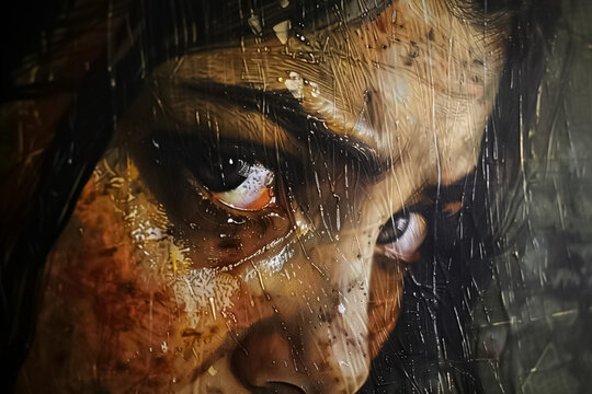 Portray the emotional intensity of a woman in distres 1edb766d-d1fa-4c4d-ae60-0ce4d66c6b61 1