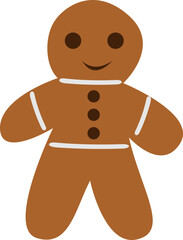 Cute Gingerbread Christmas Sticker