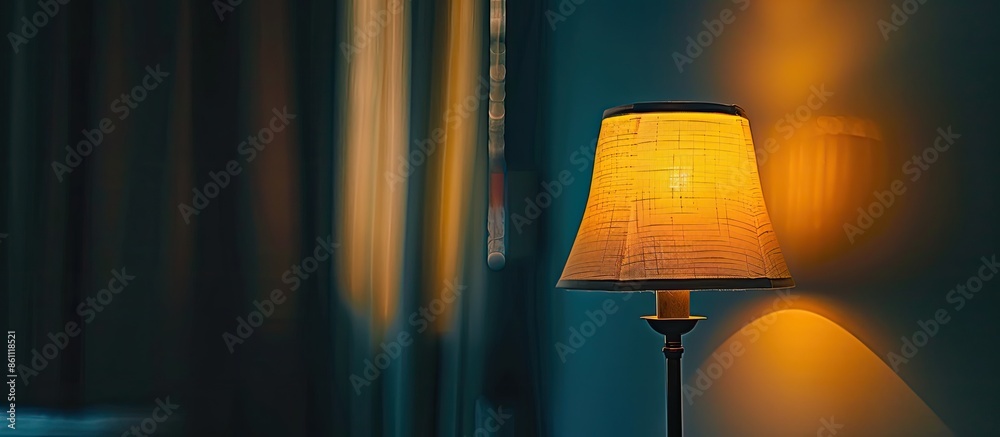 Canvas Prints Closeup lamp in the room. Copy space image. Place for adding text and design