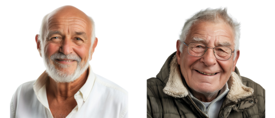 Mugshot of 80 years older man