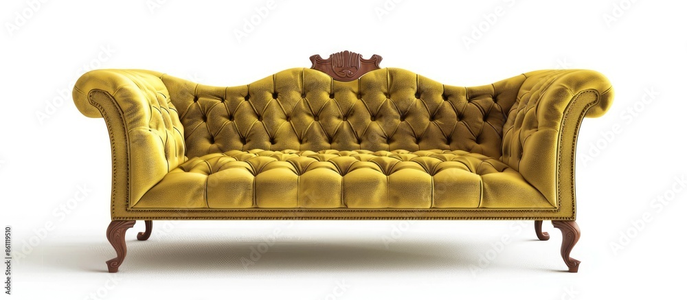 Wall mural classic sofa isolated on white background . different angles. copy space image. place for adding tex