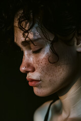 Showcase the raw emotion of a woman shedding tears co babc39a1-0e34-4432-a764-7db1d098df06 1