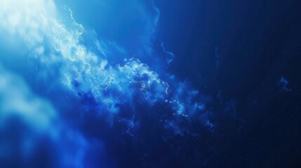 Fototapeta premium Serenity in Simplicity. Minimalist blue background concept