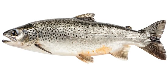 A fish with a black and white pattern on its side