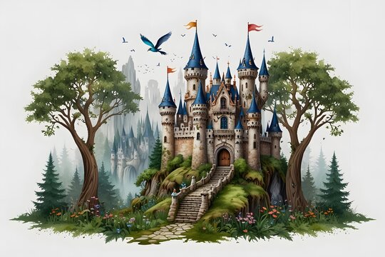 Enchanted forest castles