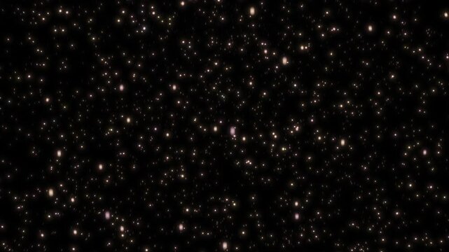 Orbiting Rotating Abstract StarField Fly Through Displaying Vast Nature of the Cosmos - 3D Animation