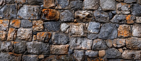 Stone wall texture background. Copy space image. Place for adding text and design