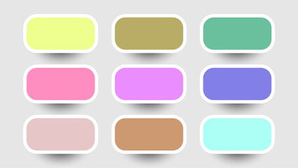 pack of flat color palette 