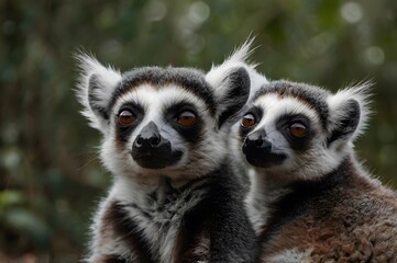 Obraz premium Ring-tailed lemurs