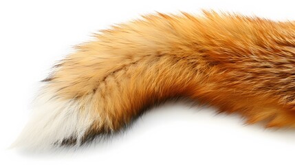 Obraz premium Fox Tail Isolated on White Background. 