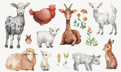 aquarelle animals collection