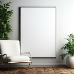 JPG Poster Mockup Minimal Background	