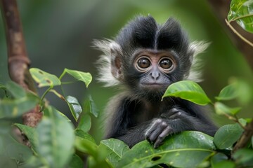 Obraz premium Dusky leaf monkey