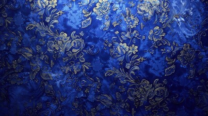 Majestic Elegance. Royal blue background with gold accents concept
