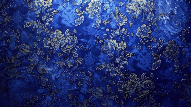 Majestic Elegance. Royal blue background with gold accents concept