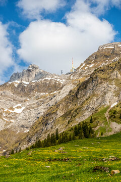 Mount Santis of Appenzell Alps in Switzerland