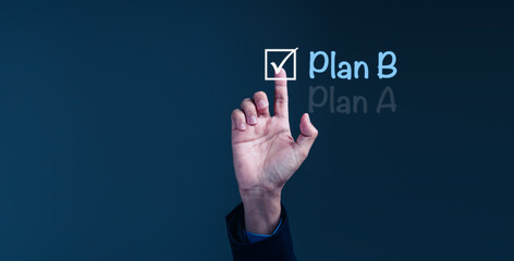Obraz premium Charting a New Course: Plan B Approved