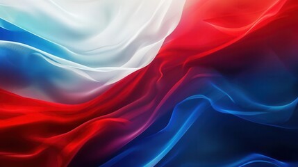 Obraz premium Patriotic Colors. Vibrant red, white, and blue background representing national pride and patriotism concept.