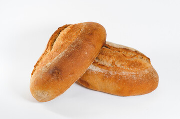 breads isolated on white background