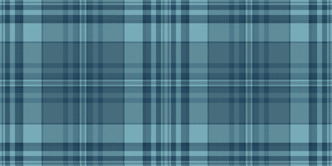 Postcard textile seamless pattern, new york fabric tartan plaid. Isolation background check texture vector in cyan color.