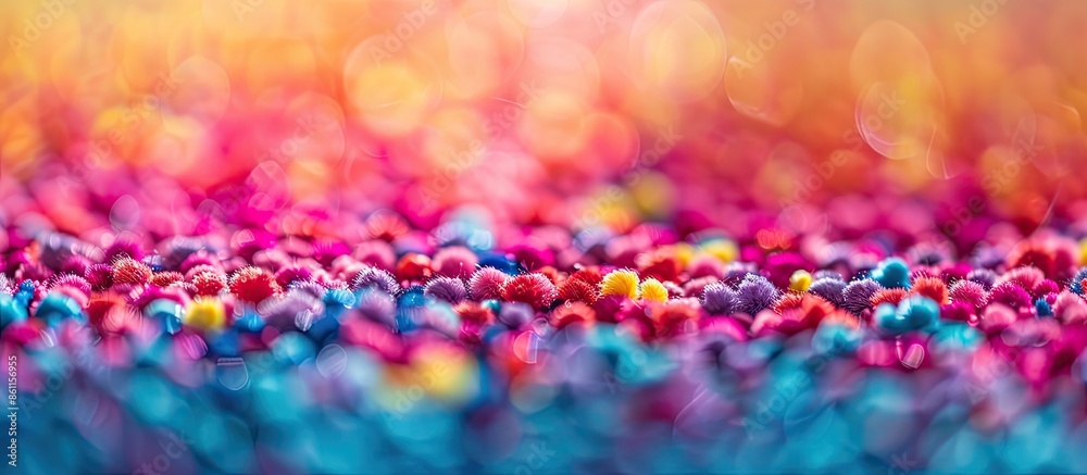 Poster abstract blur of colorful carpet for background. copy space image. place for adding text and design