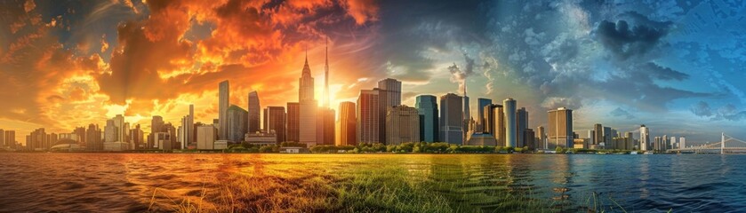 Fototapeta premium Unsettling Effects of Climate Change: Thought-provoking Imagery on Environmental Crisis