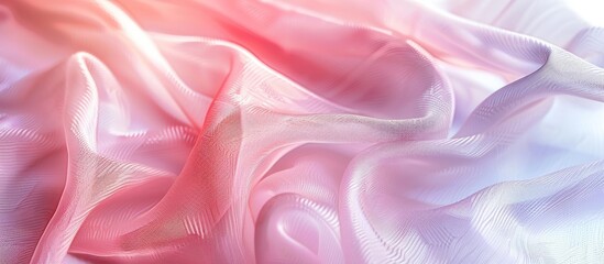 Fototapeta premium Closeup of texture fabric cloth textile background pastel background. Copy space image. Place for adding text and design
