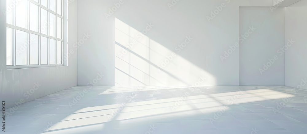 Poster bright room. copy space image. place for adding text and design