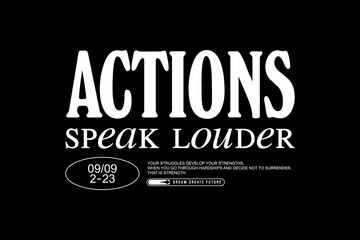 Creative street wear typography quotes apparel typography style graphic design