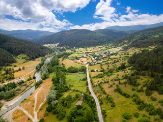 Beautiful Village Drone Photo. Kastamonu - Turkey