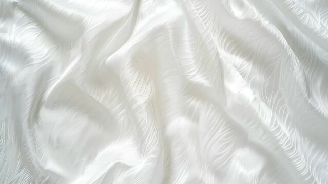 wrinkled white silk textured background