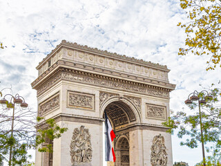 Fototapeta premium Street view of Paris city, France.