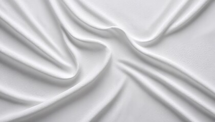 Fototapeta premium White sports clothing fabric football shirt jersey texture abstract background