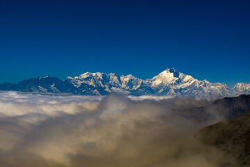 Kanchenjunga view from Tsmog Lake, Sikkim