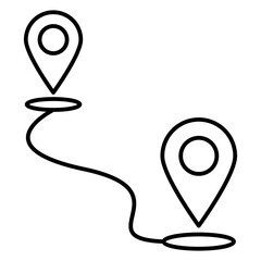 Location pin icon. Map pin place marker. Location icon. Map marker pointer icon. 