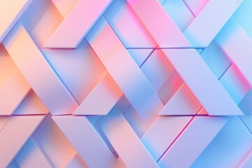 Abstract Geometric Pattern in Pastel Colors