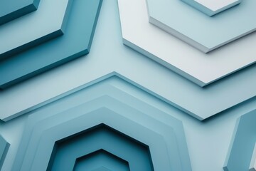 Obraz premium Abstract Blue and White Geometric Background