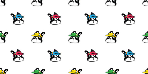 cat seamless pattern kitten sport cap golf calico neko vector pet cartoon doodle tile background gift wrapping paper repeat wallpaper scarf isolated illustration design