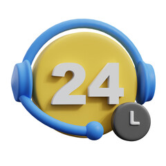 3d rendered icon of a call center