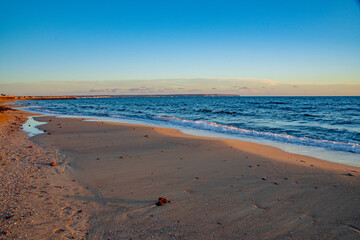 footprints on the beach