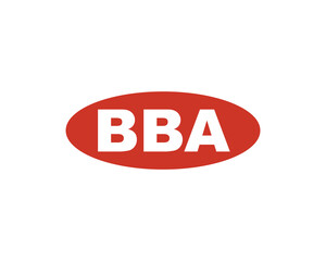 BBA logo design vector template