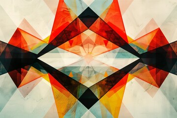 Abstract Geometric Pattern with Vivid Colors