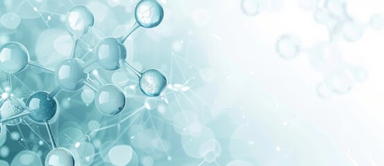 Close-up of molecule, science beauty background