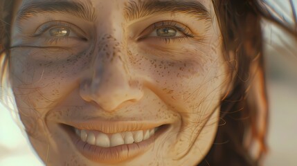 a person with unique facial features By Generated AI