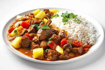Fototapeta premium Flavors of India in Caribou Bhajee - A Symphony of Aromas and Spices