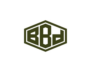 BBD logo design vector template