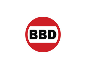 BBD logo design vector template