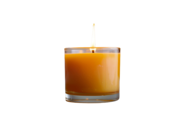 Romantic candlelight dinner setup isolated on transparent background