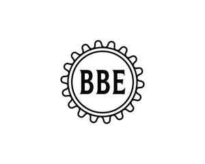 BBE logo design vector template