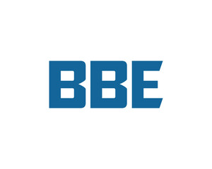 BBE logo design vector template